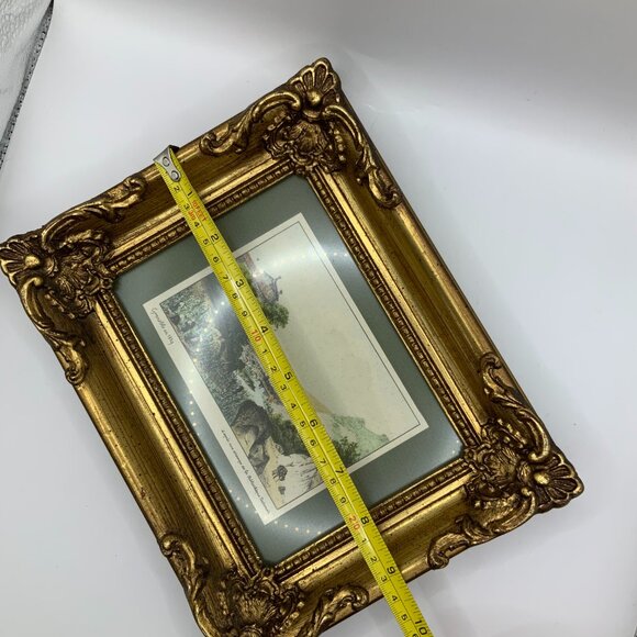 Grenoble en 1819 Landscape Print Vintage Small Antique Style Frame - Picture 7 of 9